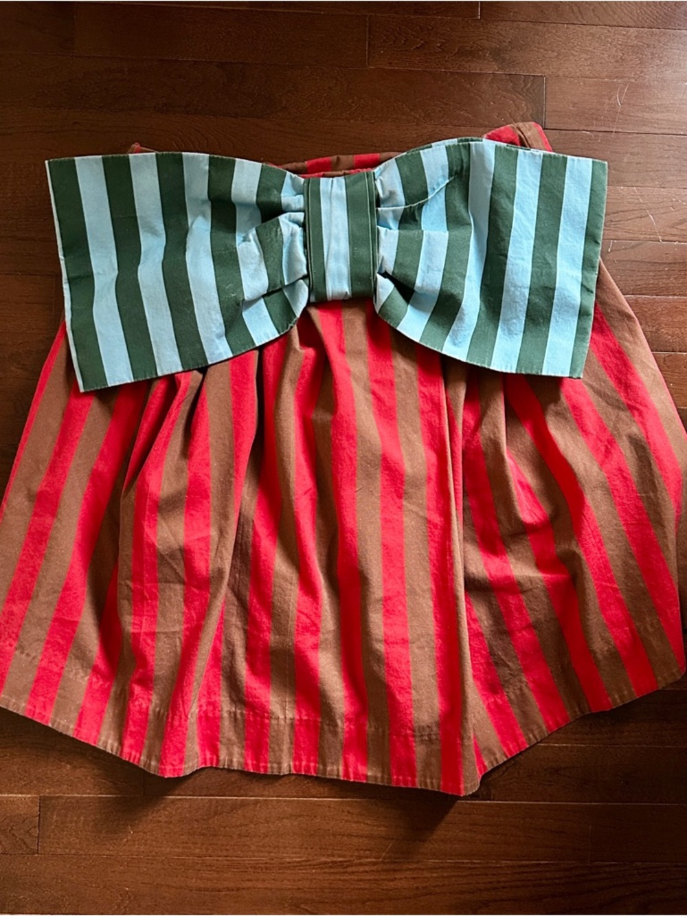 BOYKO Millie Striped Strapless Swing Mini Dress with Bow - Picture 6 of 9